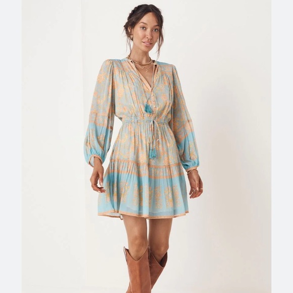 Spell & The Gypsy Juniper Playdress Eggshell Blue - Picture 2 of 10